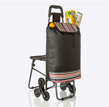 6 Wheel Shopping Trolley With Seat - HB510